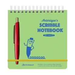 Anterique Scribble Notebook Square Coloured Paper with Ballpoint Pen