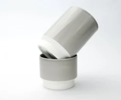 Asemi Hasami Cups Large - Light Grey