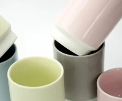 Asemi Hasami Cups Large - Light Grey
