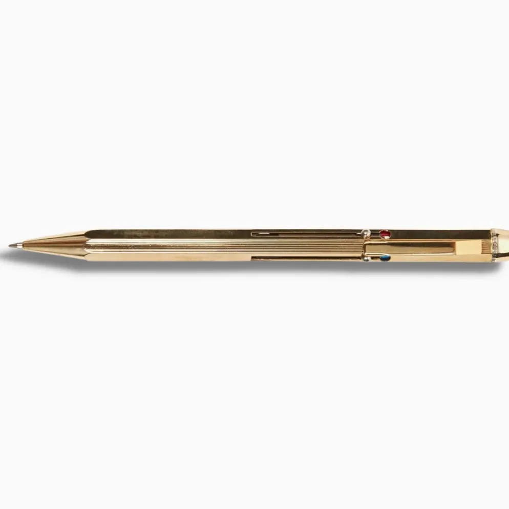 Basic Utility 4-Colour Ballpoint Pen - Gold