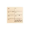 Beverly Irodori Hanko Striped Enaga Weekly Calendar Stamp