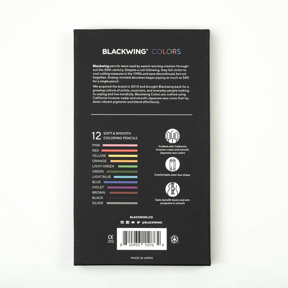 Blackwing Colors 12 Pencils