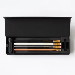 Blackwing Pencil Essentials Set – Core Pencils, Sharpener & Point Guard