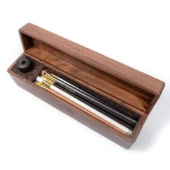 Blackwing Walnut Box Set – Luxury Pencil Set with Long Point Sharpener