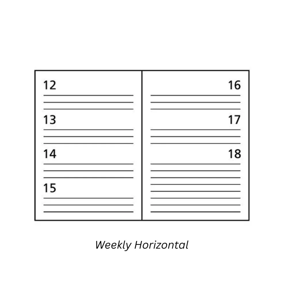Ciak 2027 Classic Horizontal Weekly Planner (10 x 15cm)