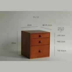 Classiky Tsuga Wood Three Drawer Box