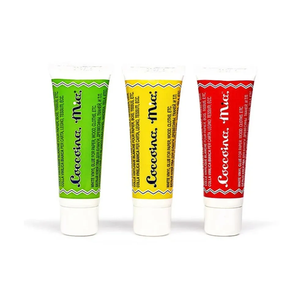 Coccoina 668B Mia Vinyl Glue - Blister Pack of 3 x 25g Tubes