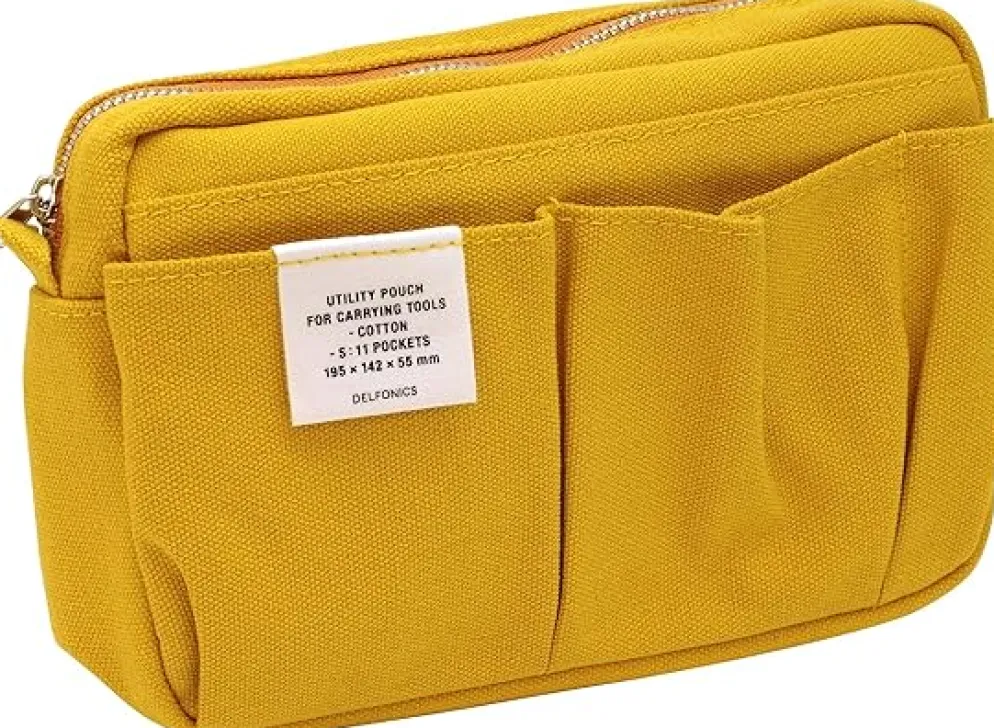 Delfonics Cotton Canvas Utility Pouch (S) — 10 Pockets