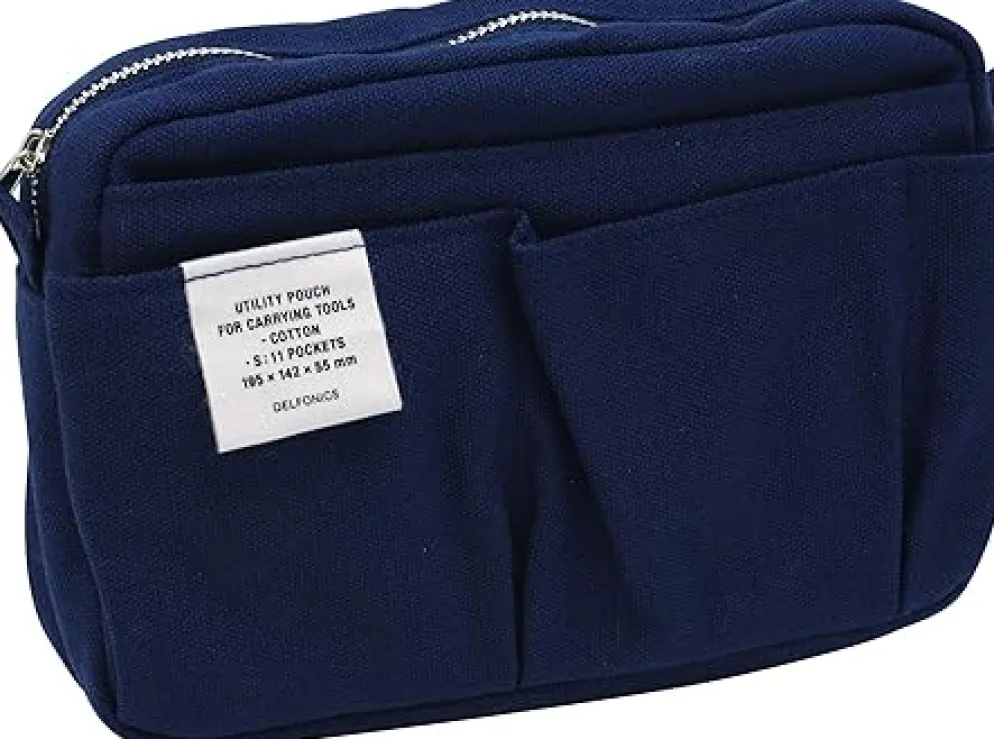 Delfonics Cotton Canvas Utility Pouch (S) — 10 Pockets