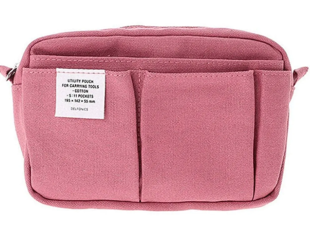 Delfonics Cotton Canvas Utility Pouch (S) — 10 Pockets