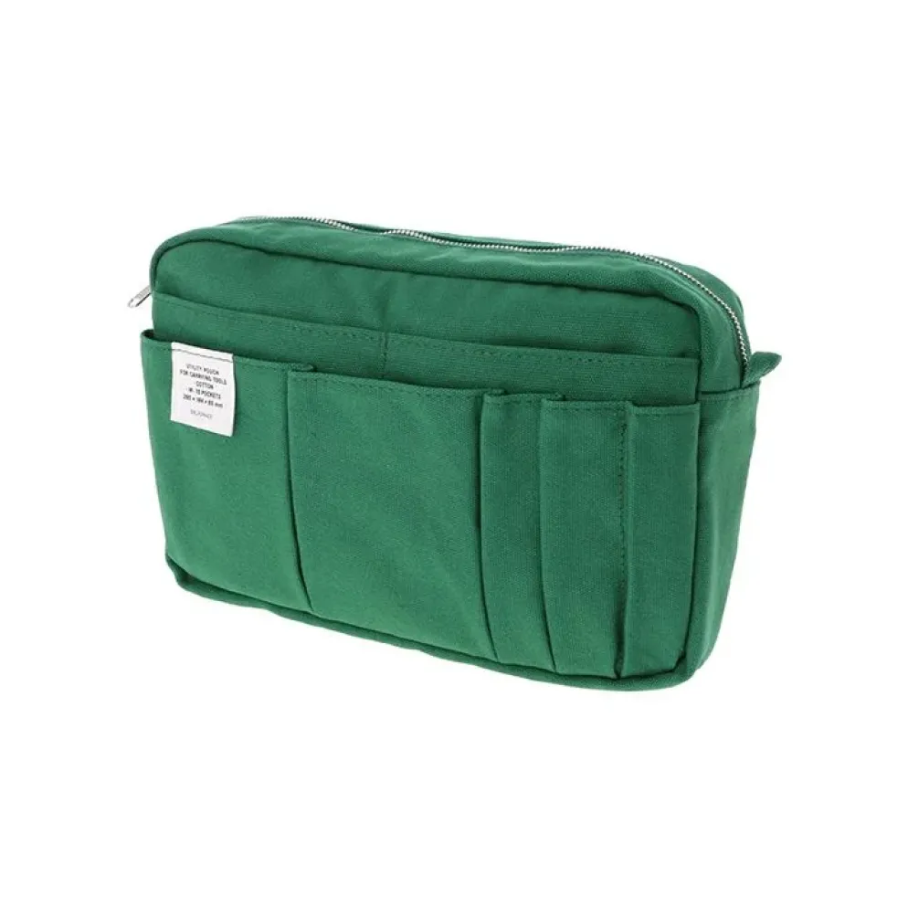 Delfonics Cotton Canvas Utility Pouch (M) — 14 Pockets