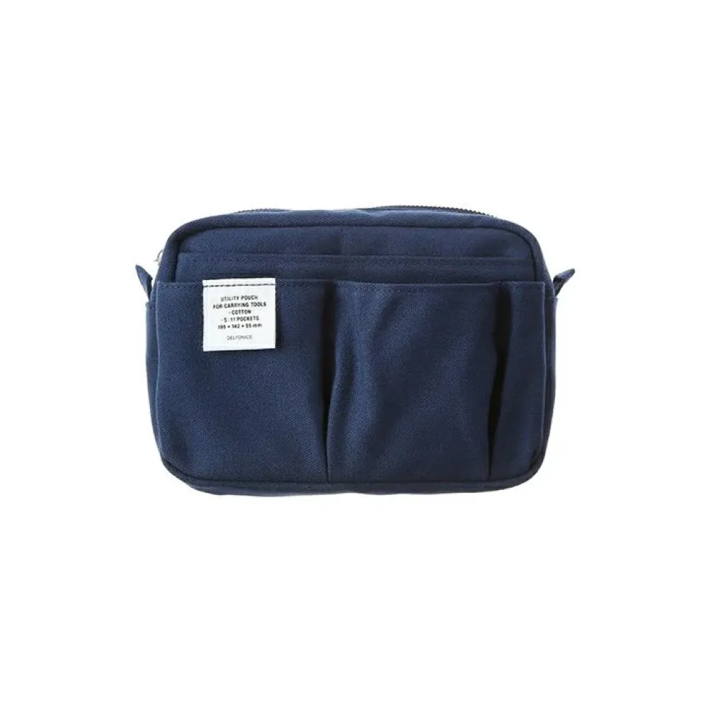 Delfonics Cotton Canvas Utility Pouch (S) — 10 Pockets