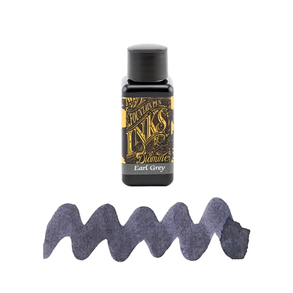 Diamine Fountain Pen Ink Bottle 30ml — Grey Colours