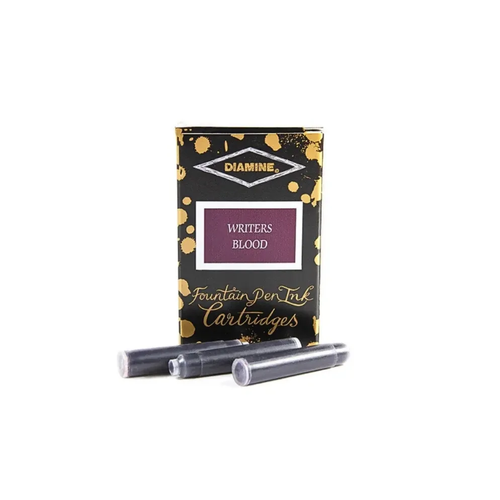 Diamine Fountain Pen Ink Cartridges - Pack of 18
