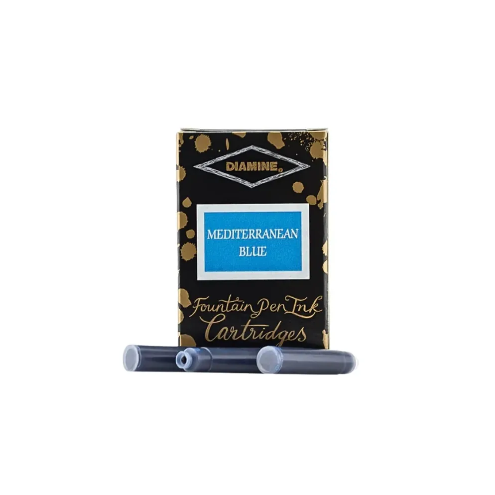 Diamine Fountain Pen Ink Cartridges - Pack of 18