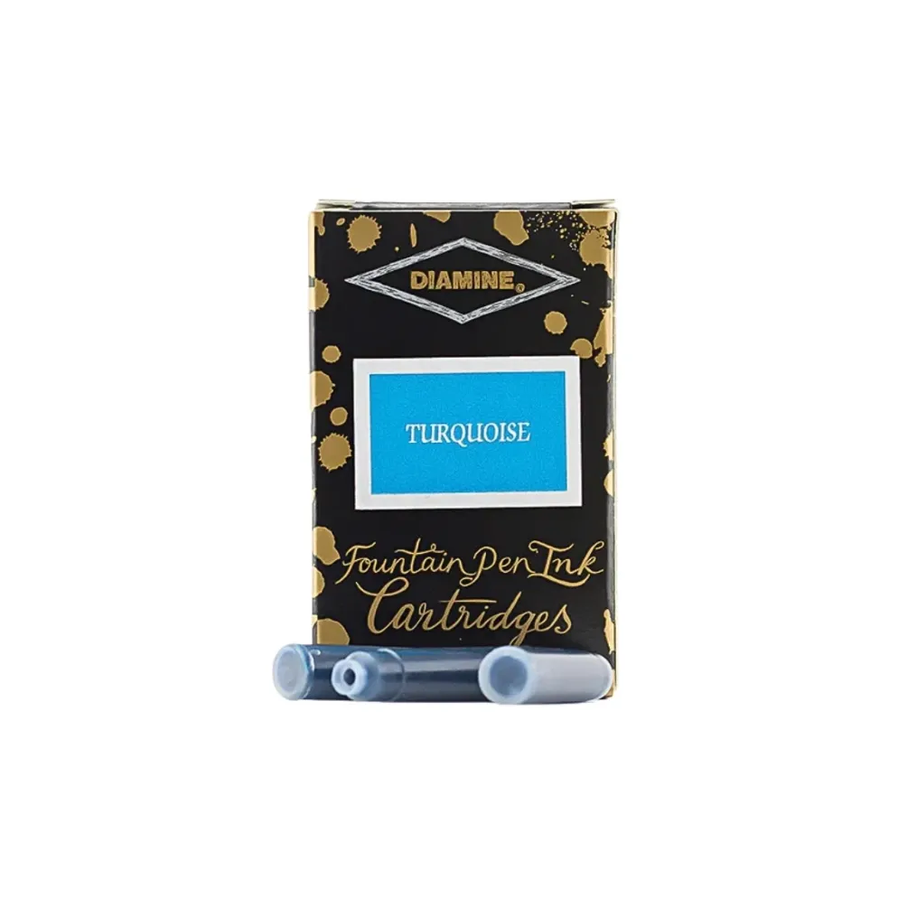 Diamine Fountain Pen Ink Cartridges - Pack of 18