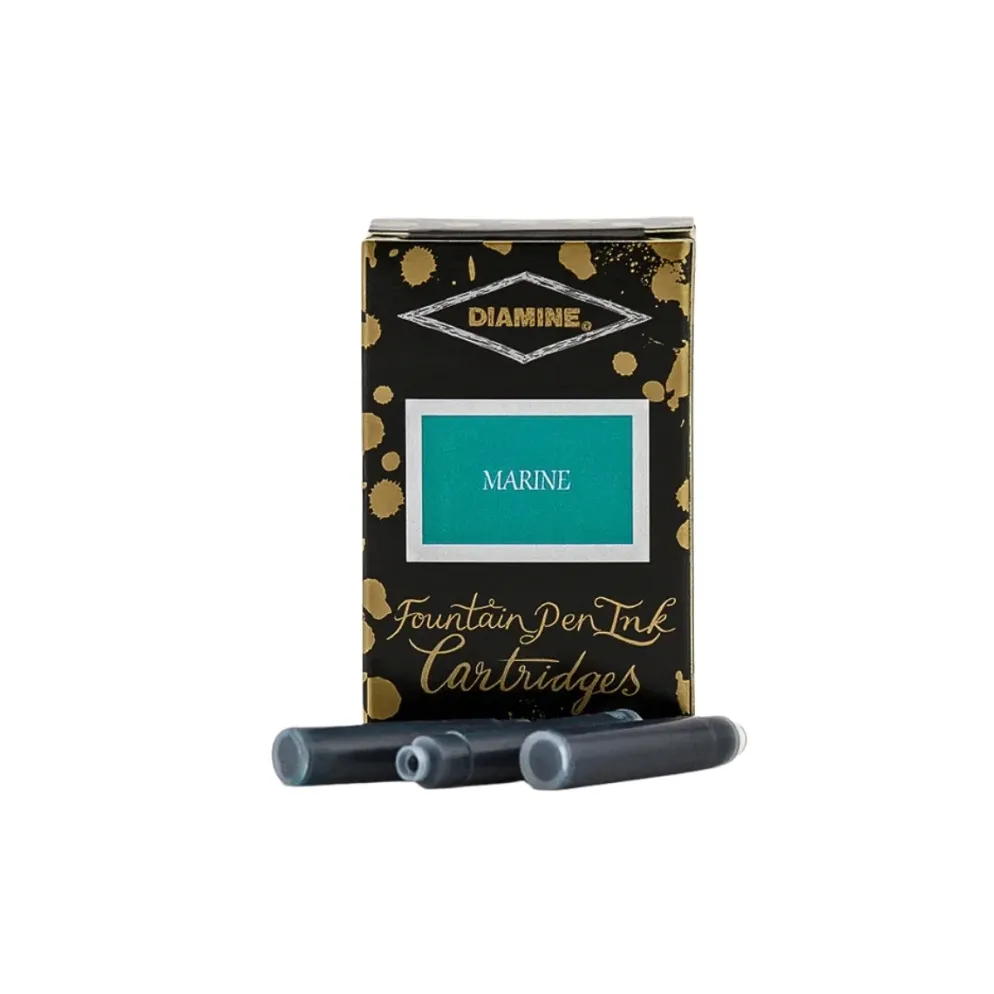 Diamine Fountain Pen Ink Cartridges - Pack of 18
