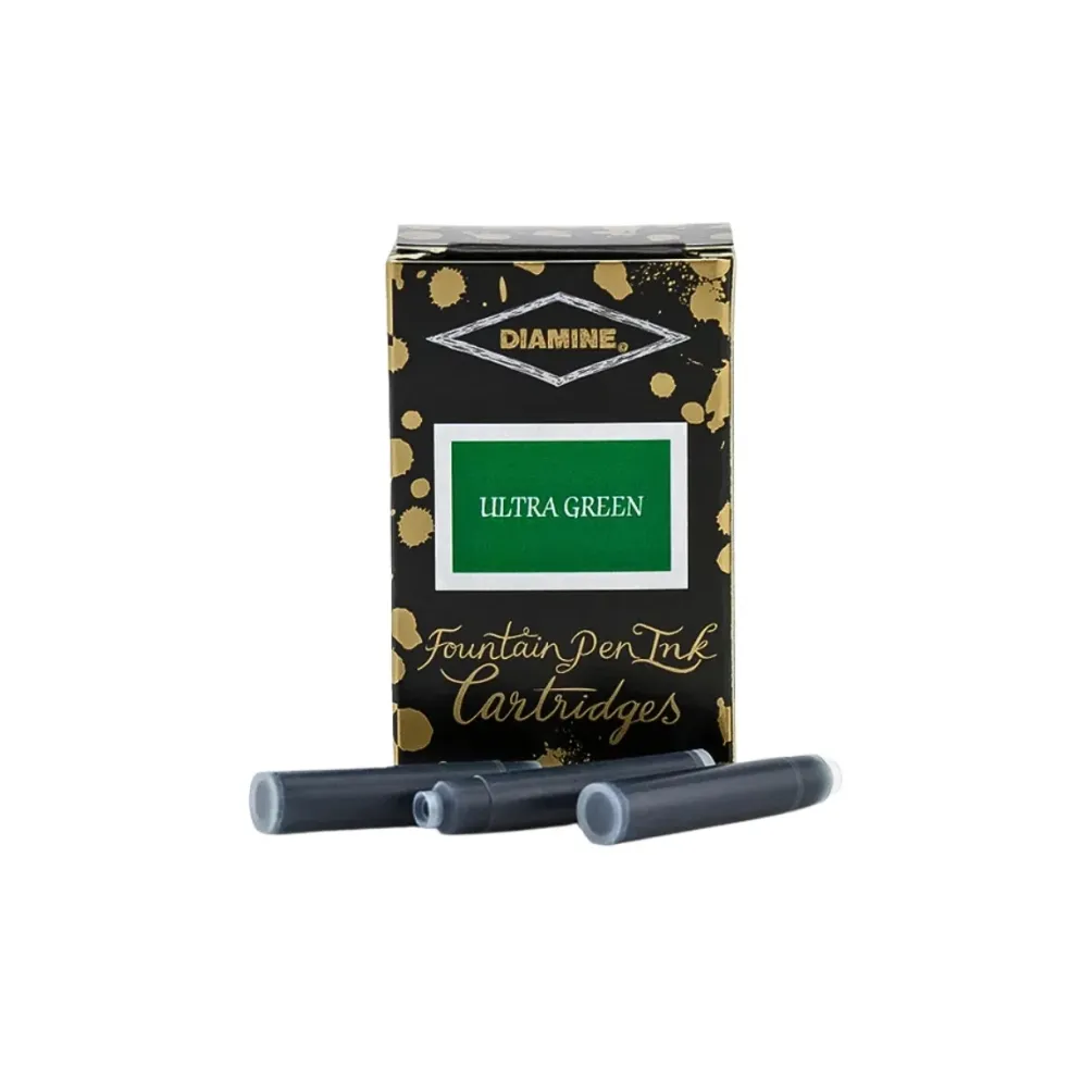 Diamine Fountain Pen Ink Cartridges - Pack of 18