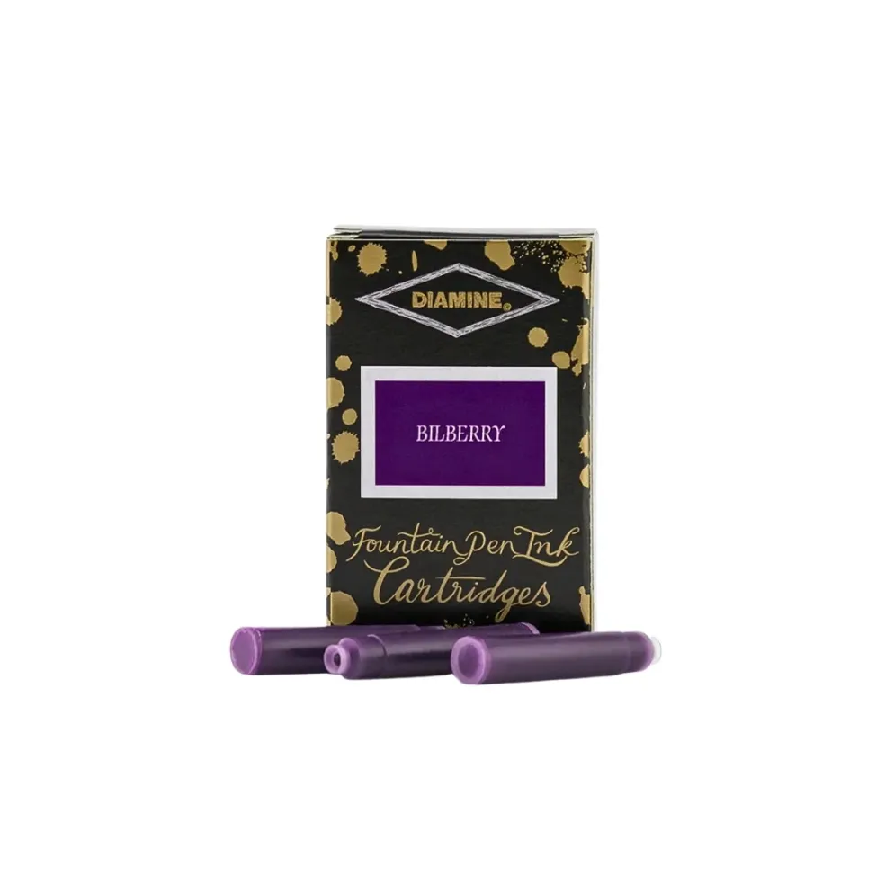 Diamine Fountain Pen Ink Cartridges - Pack of 18