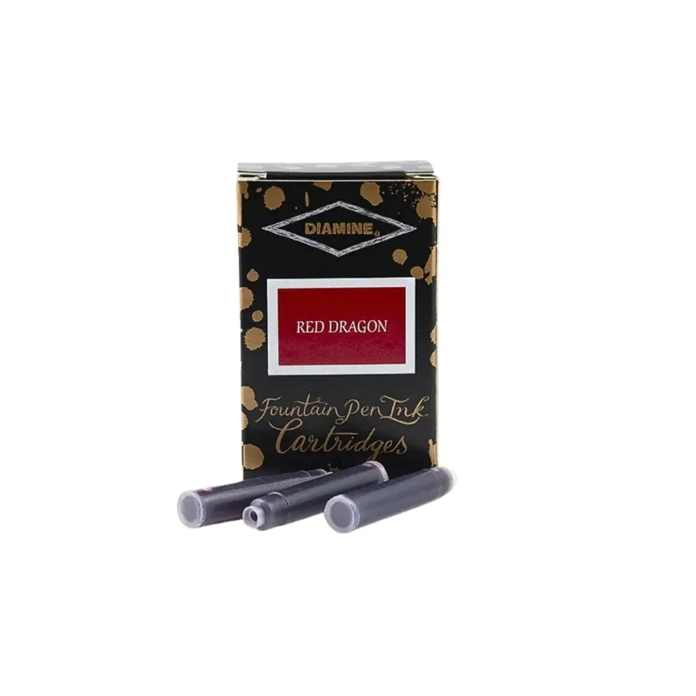 Diamine Fountain Pen Ink Cartridges - Pack of 18