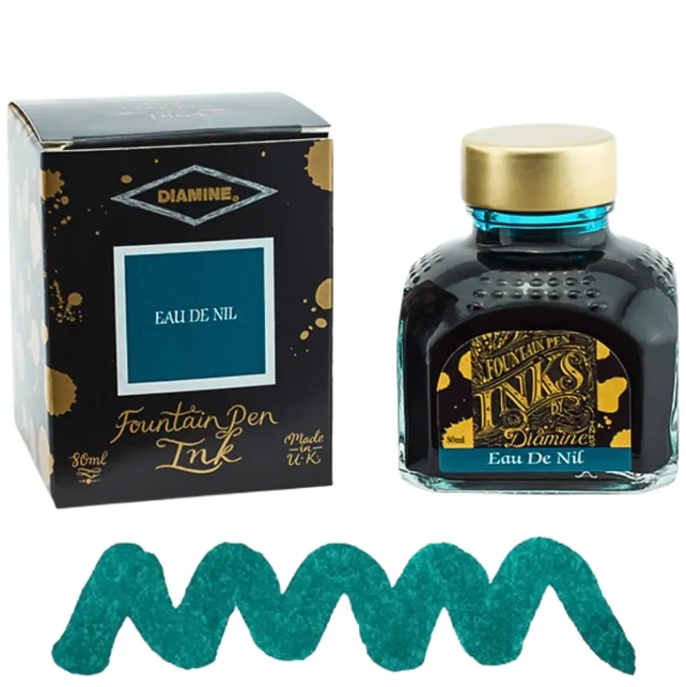 Diamine Ink Bottle 80ml — Green Colours