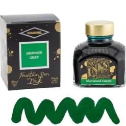 Diamine Ink Bottle 80ml — Green Colours