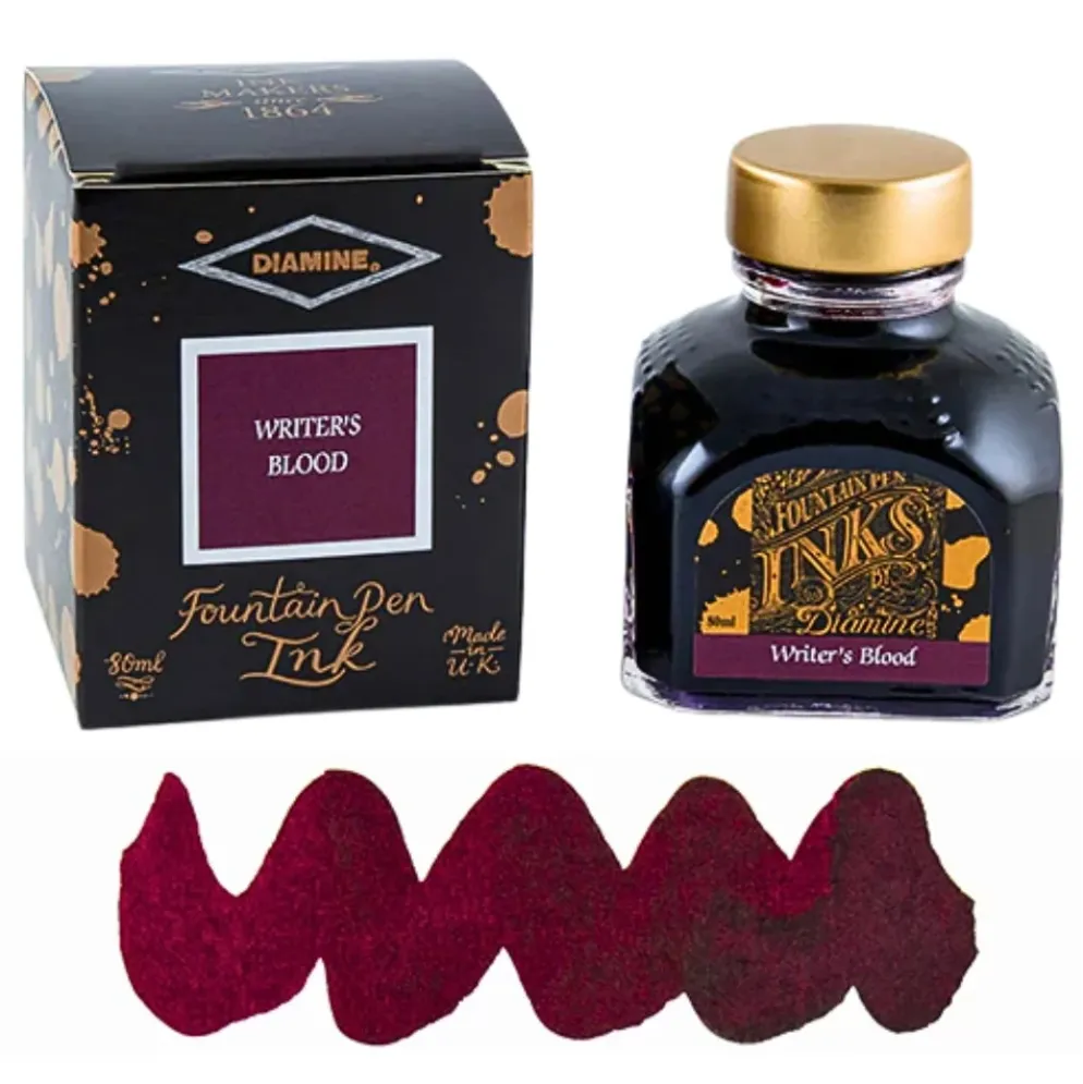 Diamine Ink Bottle 80ml — Red Colours