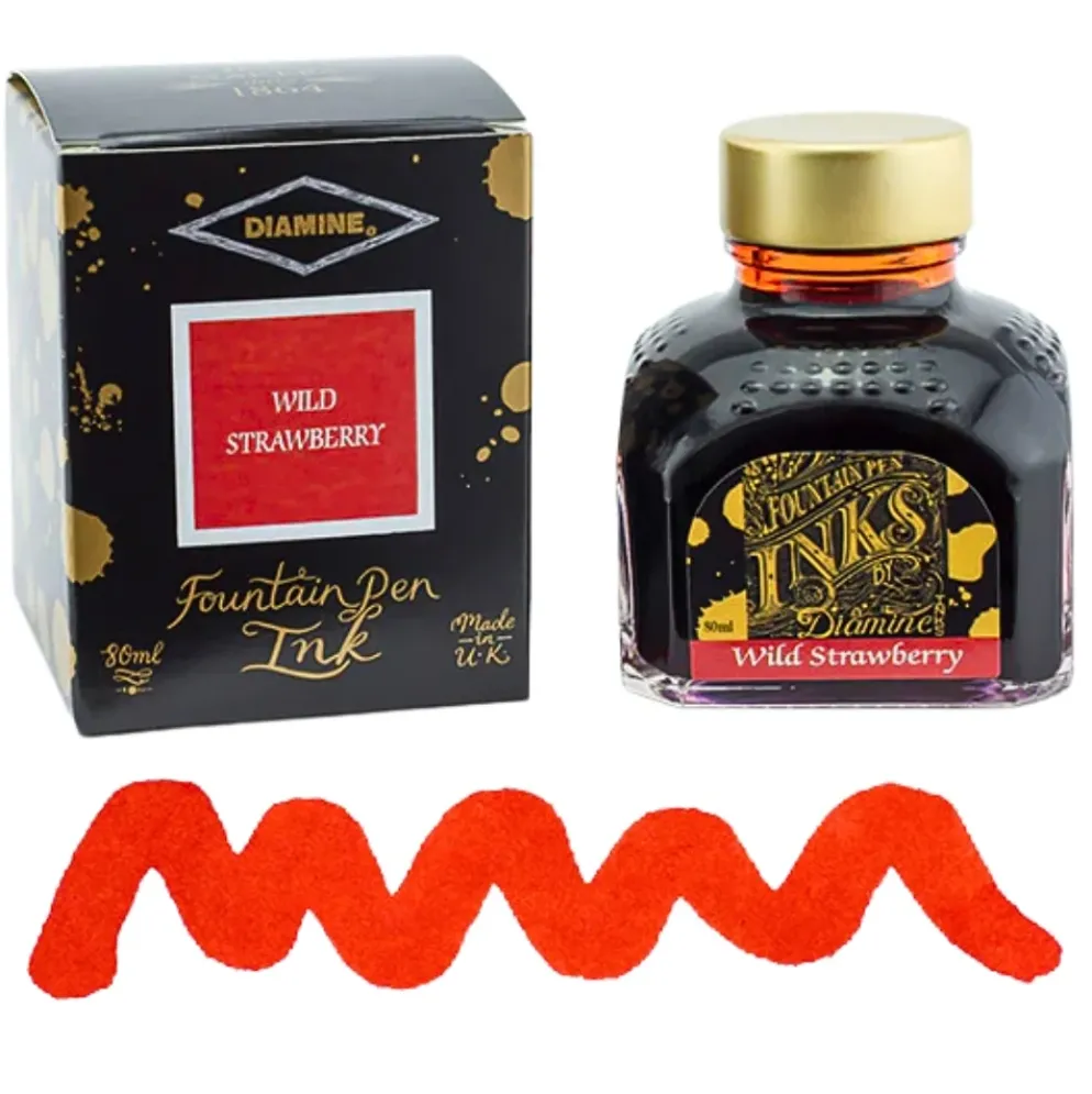 Diamine Ink Bottle 80ml — Red Colours