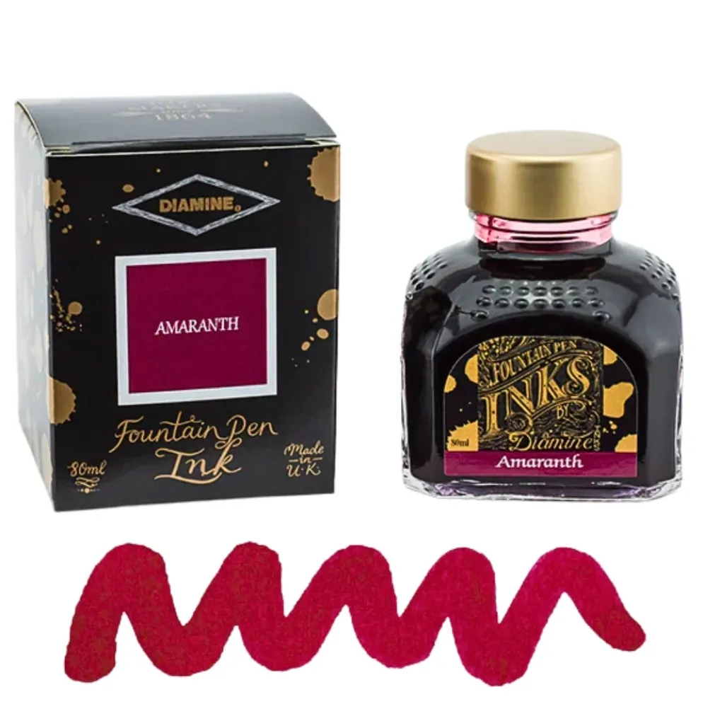 Diamine Ink Bottle 80ml — Red Colours