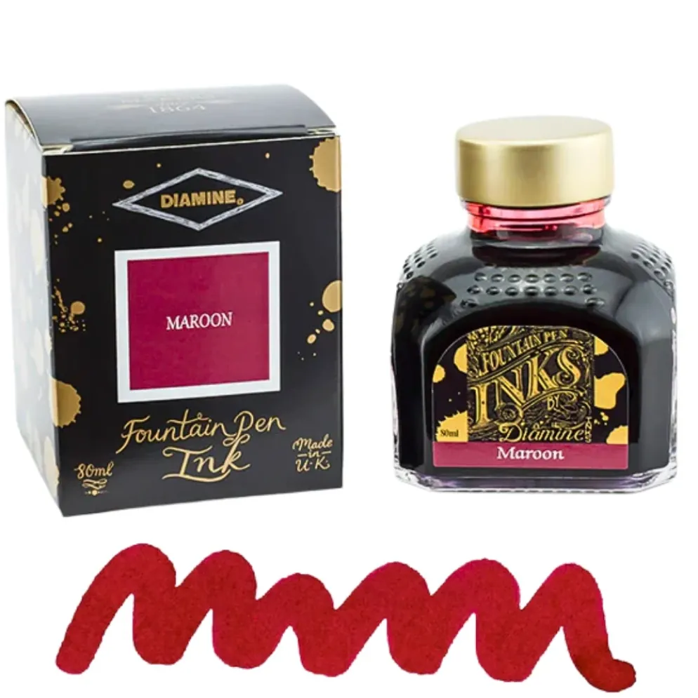 Diamine Ink Bottle 80ml — Red Colours