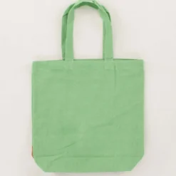 Fujiya Peko-chan & Shibata Shiba Inu Green Canvas Tote Bag [A4 size]