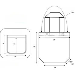 Fujiya Peko-chan Canvas Tote Bag [A4 Size]