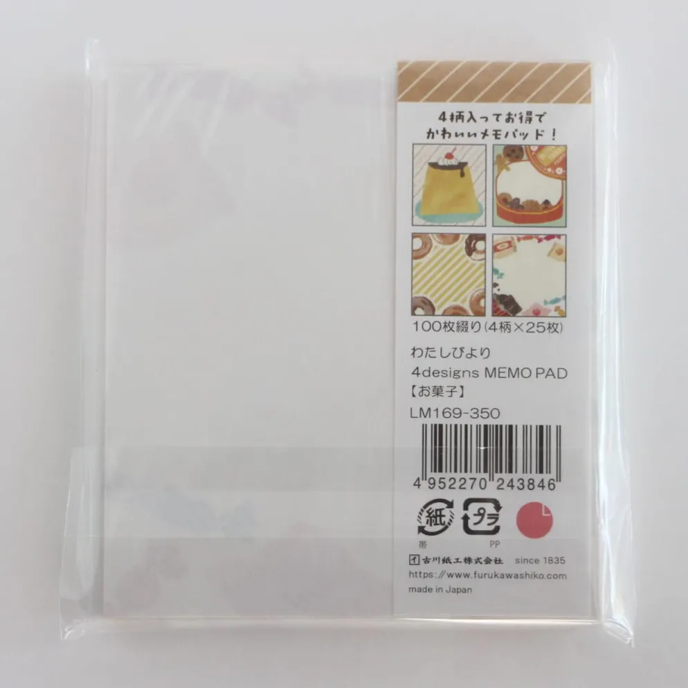 Furukawa Shiko 4designs Memo Pad - Sweets