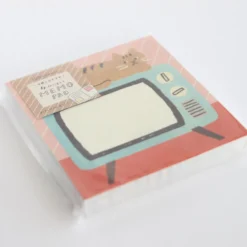 Furukawa Shiko 4designs Memo Pad - Cat On TV