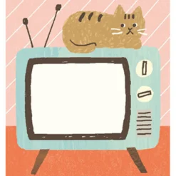 Furukawa Shiko 4designs Memo Pad - Cat On TV
