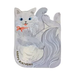 Greeting Life Birthday Birthday Gyukyu Neko Card