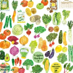 Haco Stickers Box of Seal Stickers — Vegetables