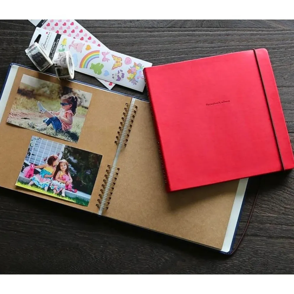 Hightide Penco Scrapbook Album – Khaki, Ring Bound Photo Album