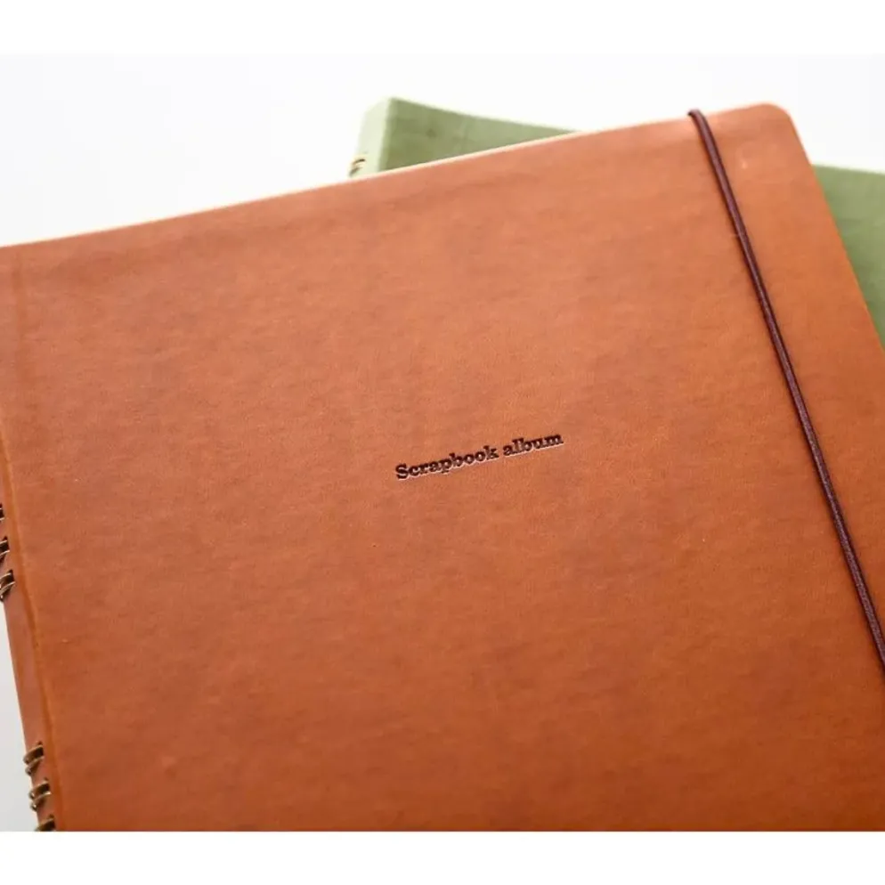 Hightide Penco Scrapbook Album – Khaki, Ring Bound Photo Album