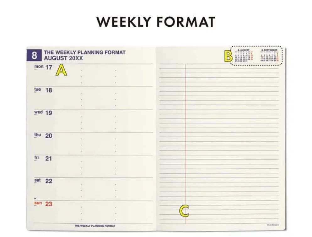 Hightide 2026 Minute Manager A5 Weekly Diary