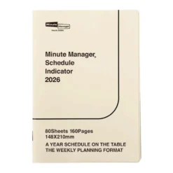 Hightide 2026 Minute Manager A5 Weekly Diary