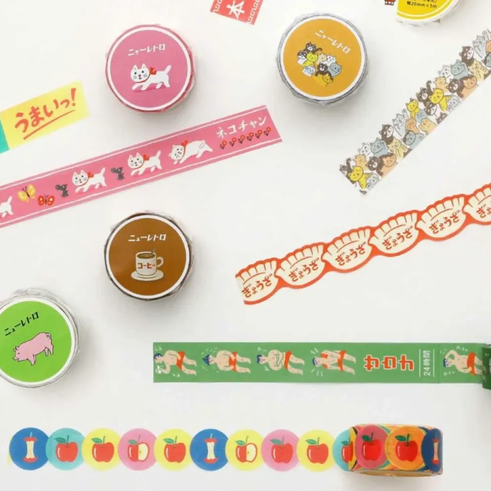 Hightide Retro Masking Tape - Assorted Designs