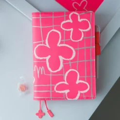 Hobonichi 2026 A5 Cousin Cover: Makoto Matsubayashi - Pink Flowers