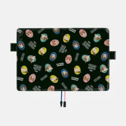 Hobonichi 2026 A5 Cousin Cover: Candy Stripper - Random Dog & Cat (Black)