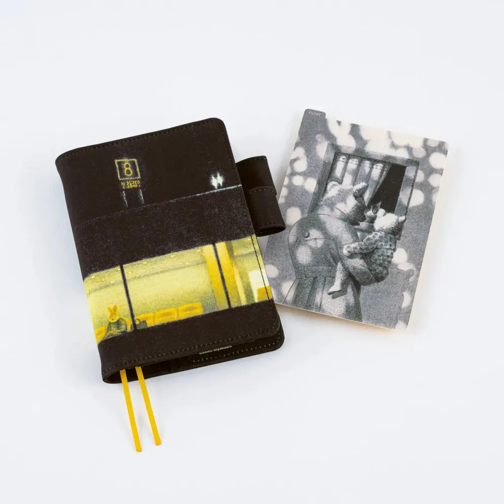 Hobonichi 2027 Accessories: Akiko Miyakoshi - Hobonichi Pencil Board for Weeks (Lazy Morning)