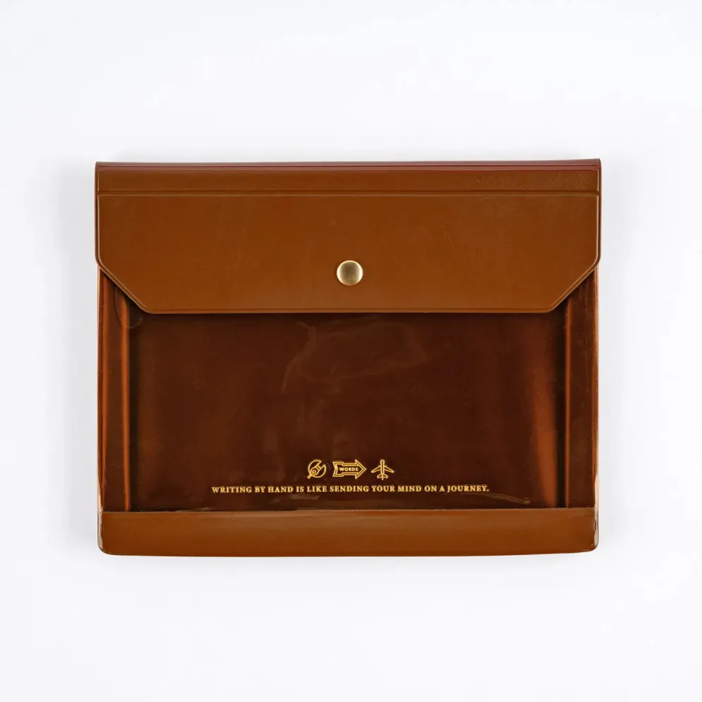Hobonichi 2026 Accessories: Alettone - Document Case for A6 Size (Brown)