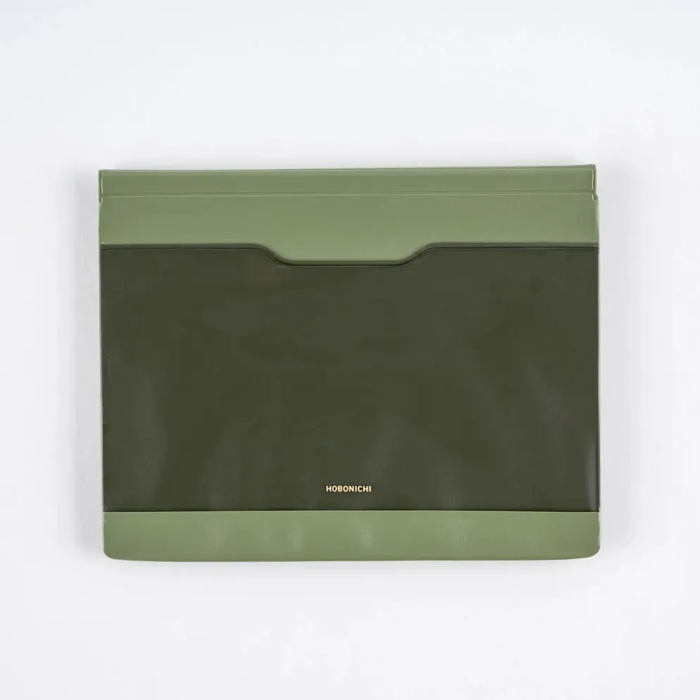Hobonichi Accessories: Alettone - Document Case for A6 Size (Olive)