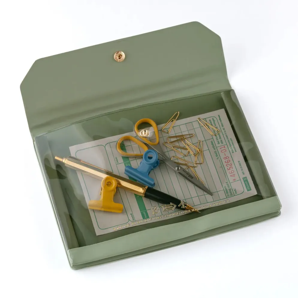 Hobonichi Accessories: Alettone - Document Case for A6 Size (Olive)
