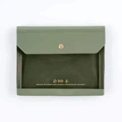 Hobonichi Accessories: Alettone - Document Case for A6 Size (Olive)