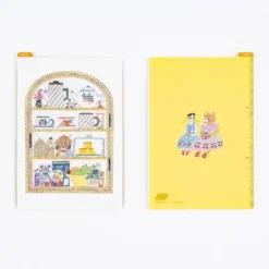 Hobonichi 2026 Accessories: iyo okumi - Hobonichi Pencil Board for A6 Size (Happy Tea Time - Teapot Shelf)